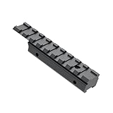 FSI 3/8' 11mm to 7/8' 20mm Dovetail to Picatinny Rail Adapter, Low Profile 11mm to 20mm Picatinny Riser Mount (1pc)