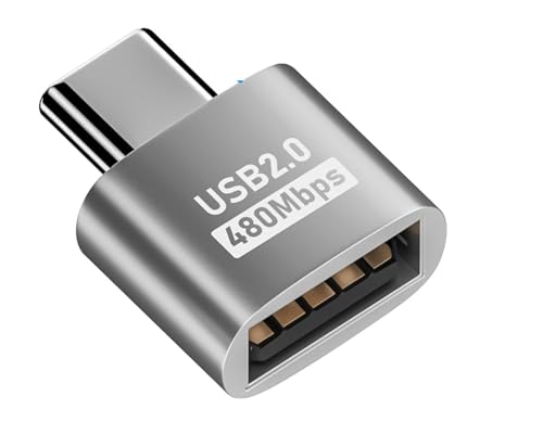 Image of ETZIN USB C to USB 2.0 Adapte,USB to USB c Adapter,USB Type-C to USB C to USB Female Adapter OTG for MacBook Pro2021,MacBook Air 2020,iPad Pro 2021,More Type-C Devices (EPL-1294CC)