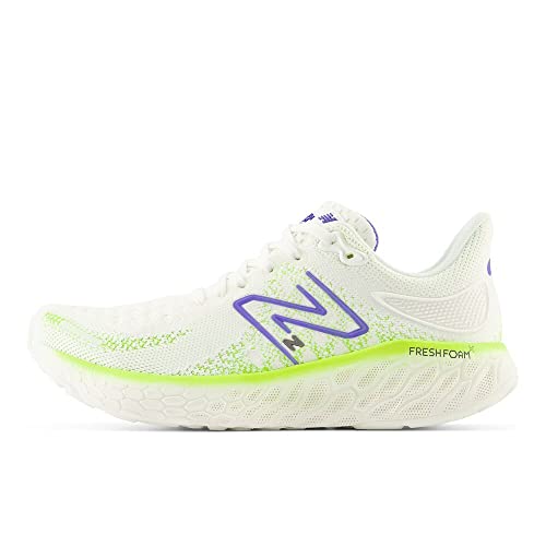 New Balance New Balance Women's Fresh Foam X 1080 V12 Running Shoe, Sea Salt/Electric Indigo, 5 W