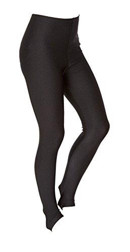Legging à étrier fille noir pour cours de danse et de gymnastique