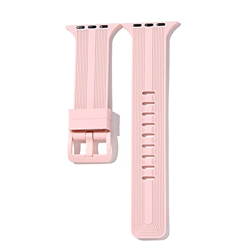 Image of TECHONTO New Designed Silicone Watch Strap Compatible with Apple Watches (42-44 & 45mm), Soft Silicone & Premium Buckle, Wristband for iWatch Series 7 /6 /5 /4 /3 /2 /1 /SE