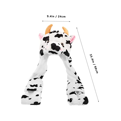 Milisten Plush Animal Hat Hat Decorative Warm Stylish Winter for Women Windproof Comfortable2