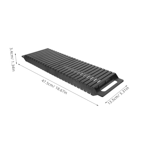 Image of Hemoton Anti-Static PCB Rack 25-Slot Circuit Board Holder and Storage Stand 18.7X5.31X1.33 Inch Electrical Drying Rack for Industrial Electronic Component Organization