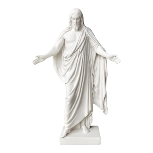 LDS Bookstore Christus Statue - Small Size (6) - Polystone Replica of Jesus Christ Statue - Elegant Christian Decor for Home Church or Office