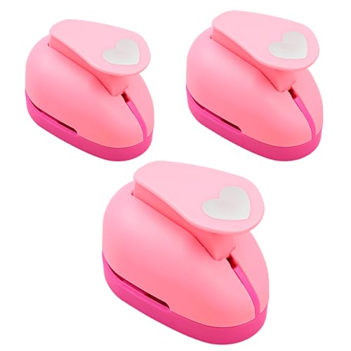 ハートパンチ,3点コンパクト精密安全スムーズ工具 | 紙工芸用ハートパンチ - スクラップブッキング、休日、家庭、家族、友人、大人、子供、室内用