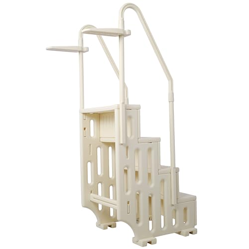 Escalera para piscina resistente con 4 peldaños de seguridad miniatura 5