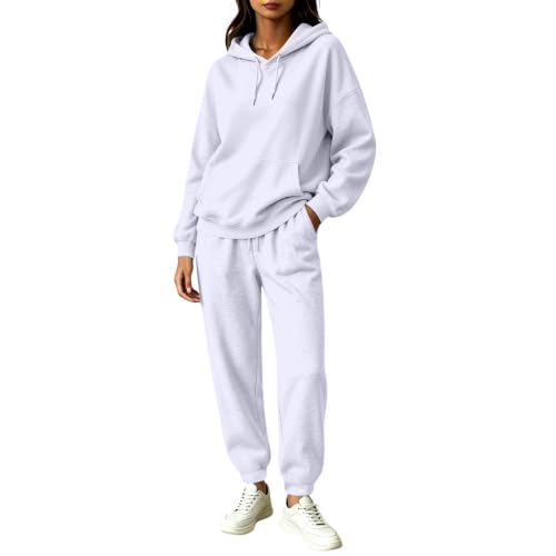 Fall Lounge Sets for Women Essentials Oversized Hoodie and Travel Pants