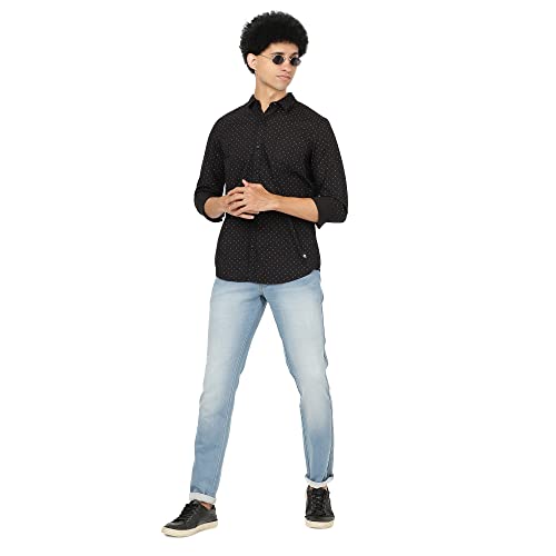 Image of Lee Men's Polka Dots Slim Fit Shirt