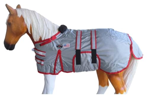 Image of 36-42(Medium) 1680D Miniature Weanling Donkey Pony Horse Foal Winter Blanket 519TS03RD