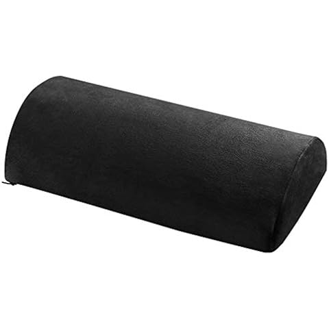 Gmxop Half Moon Nackenrolle Semi-Roll Pillow Knöchelstütze Lendenwirbelsäulen-Nackenschmerzlinderung Memory Foam Pad Cover