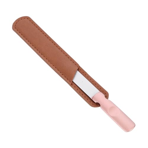 Beaupretty 爪やすり ネイル ファイル スクラバー 電気爪切り つま先 キスプレスネイル ミニ 用品 プロ仕様のマニ ファイル マニ ツール ステンレス鋼 Rose Gold