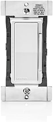 Leviton DDMX1-BLZ Decora Digital 450W LED/CFL, 1000W Incandescent Dimmer and Timer with Bluetooth Technology, Neutral Required,White, Ivory, Light Almond
