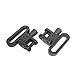 Blend-In Hunting Accessories All Metal Quick Detach Swivel 2 pcs Set for 1 (inch) Sling -Black
