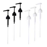 VALICLUD 6 piezas Unidades Bomba Dispensadora para Botellas Diseño de Presión Tubos Ajustables Material Duradero para Salsa Ketchup y Jarabe Uso Cocina y...