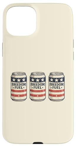 Freedom Fuel �����I�ȃr�[���� USA 7��4���̃O���t�B�b�N �X�}�z�P�[�X iPhone 15 Plus �p