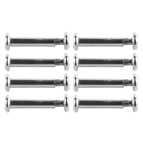 VOANZO Dado Viti a Testa Tonda Set di Bulloni per Ruote da Pattino in Ferro Accessori per Scarpe da Pattino Assi per Pattini in Linea Bulloni Dadi per Pattini a Rotelle 30x6mm