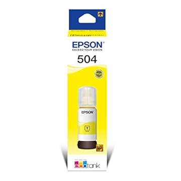 Garrafa de Tinta Original Epson EcoTank T504 Amarelo - T504422