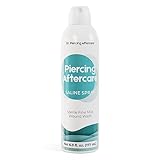 Dr. Piercing Aftercare – Piercing Aftercare Sterile Saline Spray - Sterile Saline Solution for Piercings - Ear Piercing Cleaner Saline Wash Spray - Nose, Ear, Belly & Piercing Bump– 6.0 oz