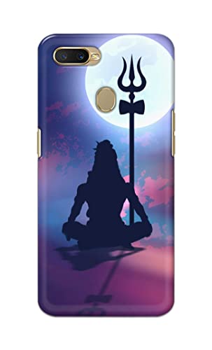 Image of Printed Hard Back Cover Case for Oppo A7 | Oppo A5s | Oppo A12 | Oppo A11k | Oppo A12s Back Cover (Lord Shiva) -702