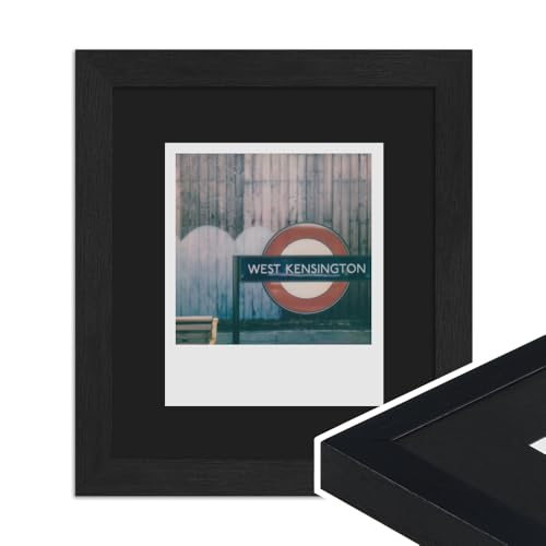 WANDStyle Marco Polaroid negro, para 1 foto instantánea, de madera, de estilo moderno, para colgar, Made in Germany - H950