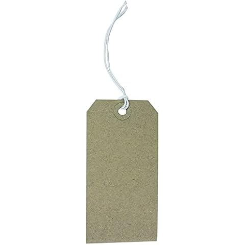 Q-Connect Buff Strung Tags 120x60mm Pack Cover