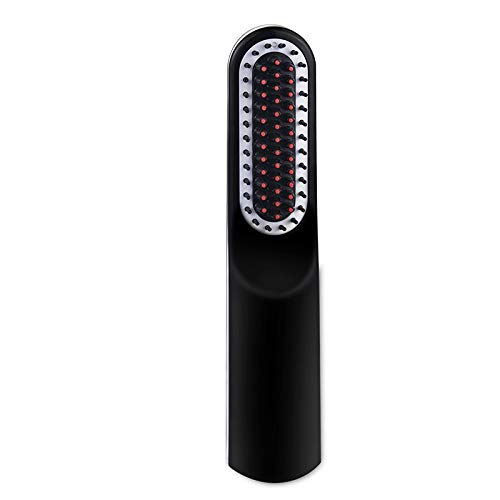 Plancha para Barba y Cabello USB para Hombres y Mujeres, Peine Calentador Eléctrico con Tecnología Ionizante Negativa, Cepillo Alisador
