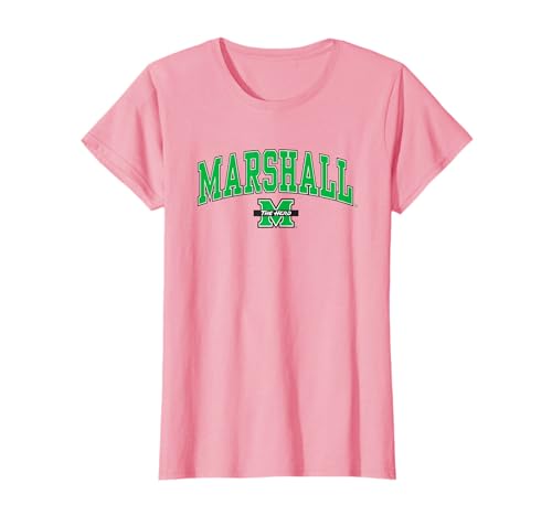 Marshall Thundering Herd Womens Arch Over Pink T-Shirt