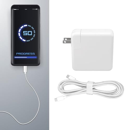 Carregador de Laptop USB C de 96 W de Carregamento Rápido para MacBook Pro, Com Cabo de 2 M, Compatí