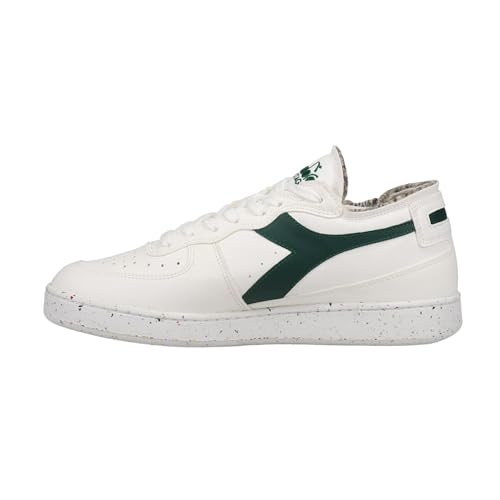 Diadora Mens Mi Basket Row Cut 2030 Lace Up Sneakers Shoes Casual - Green, White - Size 11.5 M3