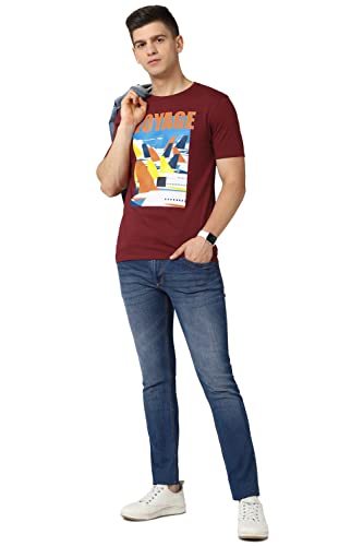 Image of Van Heusen Men's Cotton Slim Fit T-Shirt