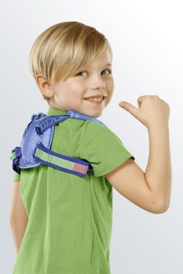 medi Kidz Clavicle support | Klavikula-Bandage für Kinder | Schlüsselbeinbandage | individuell einstellbar | Klettverschluss