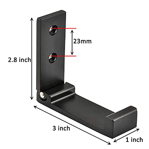 Latomex Folding Coat Hooks, Foldable Wall Hooks For Hanging Aluminum Alloy Cloth Hanger Coat Hanger Headphones Holder Headset Wall Hanger Hook (5) #TOP5