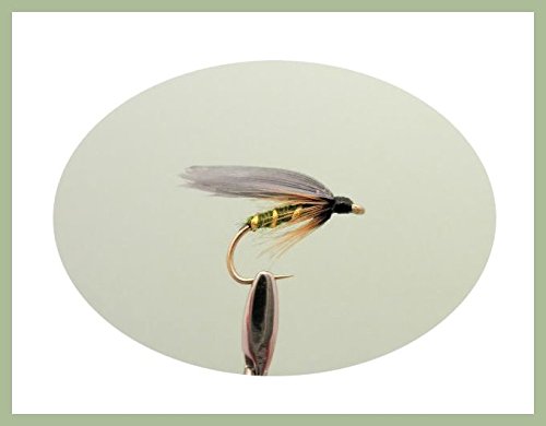 6 Pack of Greenwell Glory Wnged Wet Fishing Flies, Choice (14/16)