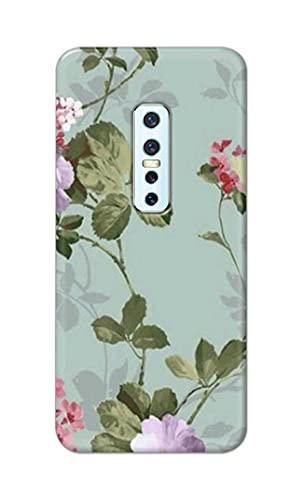 Image of Printed Hard Back Cover Case for Vivo V17 Pro Back Cover (Floral Painting) -1302