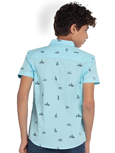 Image of Under Fourteen Only Solid Regular Fit Shirts for Boys