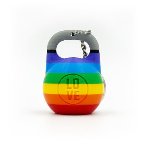 Llavero KETTLEBELL PRIDE - Llavero Orgullo, Llavero de Fitness, Llavero de pesa rusa CrossFit