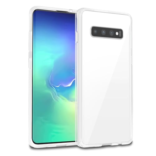 Image of Case for Samsung Galaxy S10 Plus, Military Grade Drop Protection Phone Case, Yellowing Resistant, Anti-Scratch Hard PC Back, Shockproof Hard Ultra-Thin Protective Cover, Clear