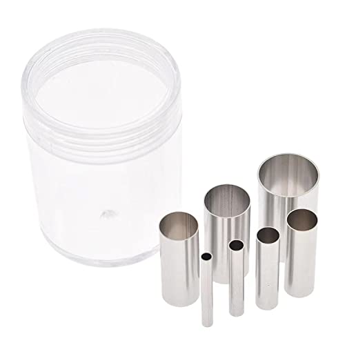 ortapastas Redondo, Juego de 7 Cortadores de Galletas Redondos Moldes Cortadores de Galletas Redondos Acero Inoxidable Utensilios de Reposteria para galletas Redondo Donuts Pastel Cookie Fondant