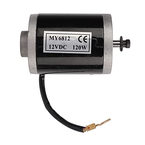 SPYMINNPOO Electric Brush Motor,12V 120W Aluminum Brush DC Replacement Motor for Electric Scooter Tricycles Riding