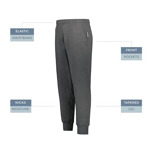 Holloway Boys Youth Ventura Soft Knit Jogger, Carbon Heather, X-Large3