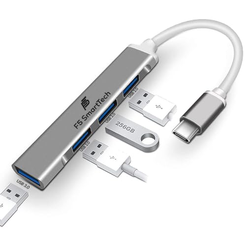 F5 SmartTech 4 in 1 Type C 4 Ports High Speed 3.0 USB Hub for Laptop USB Type C MacBook Pro Air C-Type Smartphones USB Extender USB Hub (B0D2D7CVWD) Amazon Price History, Amazon Price Tracker