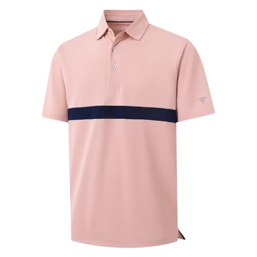 M MAELREG Golf Shirts for Men Short Sleeve Performance Dry Fit Lightweight Moisture Wicking Pique Casual Men's Polo Shirts