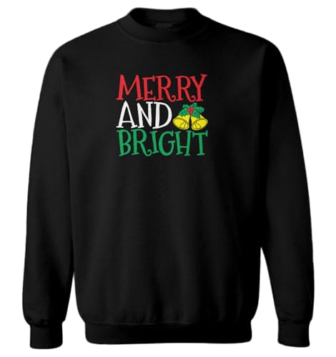 Merry And Bright - Christmas Spirit Toddler Fleece Crewneck Sweater