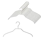 マワ ドイツのすべらない ハンガー シルエット 36F 10本組 ホワイト 10年保証