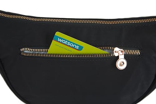 Small Sling Crossbody Bag for Women Men Trendy Crescent Bag with Adjustable Strap Lightweight Nylon Cloth Handbags4