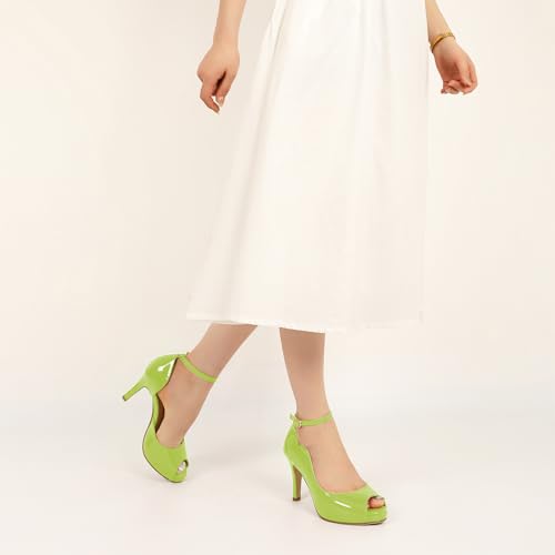 Image of AUMOTED High Heels Pumps Platforms Shoes for Party Daily 3.4 inch Dressy Pumps