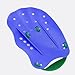 LEAQU 1 Pair Contour Swim Paddles Hand, Swim Training Hand Paddles, Hand Fin Children Diving Aid Tool, Swimming Equipment for Women Men Children Blue S