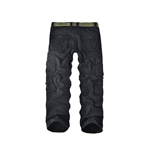 Leward Men's Cotton Casual Military Army Cargo Camo Combat Work Pants with 8 Pocket2