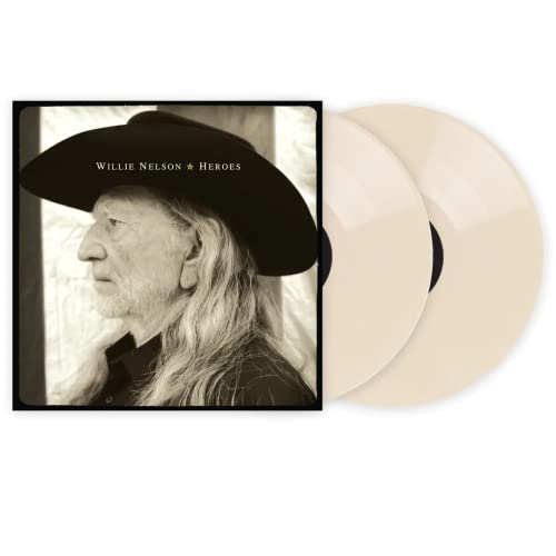 Heroes - Exclusive Limited Edition Bone Colored Vinyl LP -  Willie Nelson, LP Record