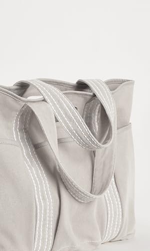 Image of ODODOS 29L Oversized Canvas Tote Bag Large Capacity Open Top Shoulder Bags for Gym Workout Shopping Beach Travel, Light Grey